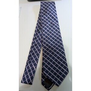 Brooks Brothers Makers Silk Tie Made In USA Purple Diamonds Vintage (146)